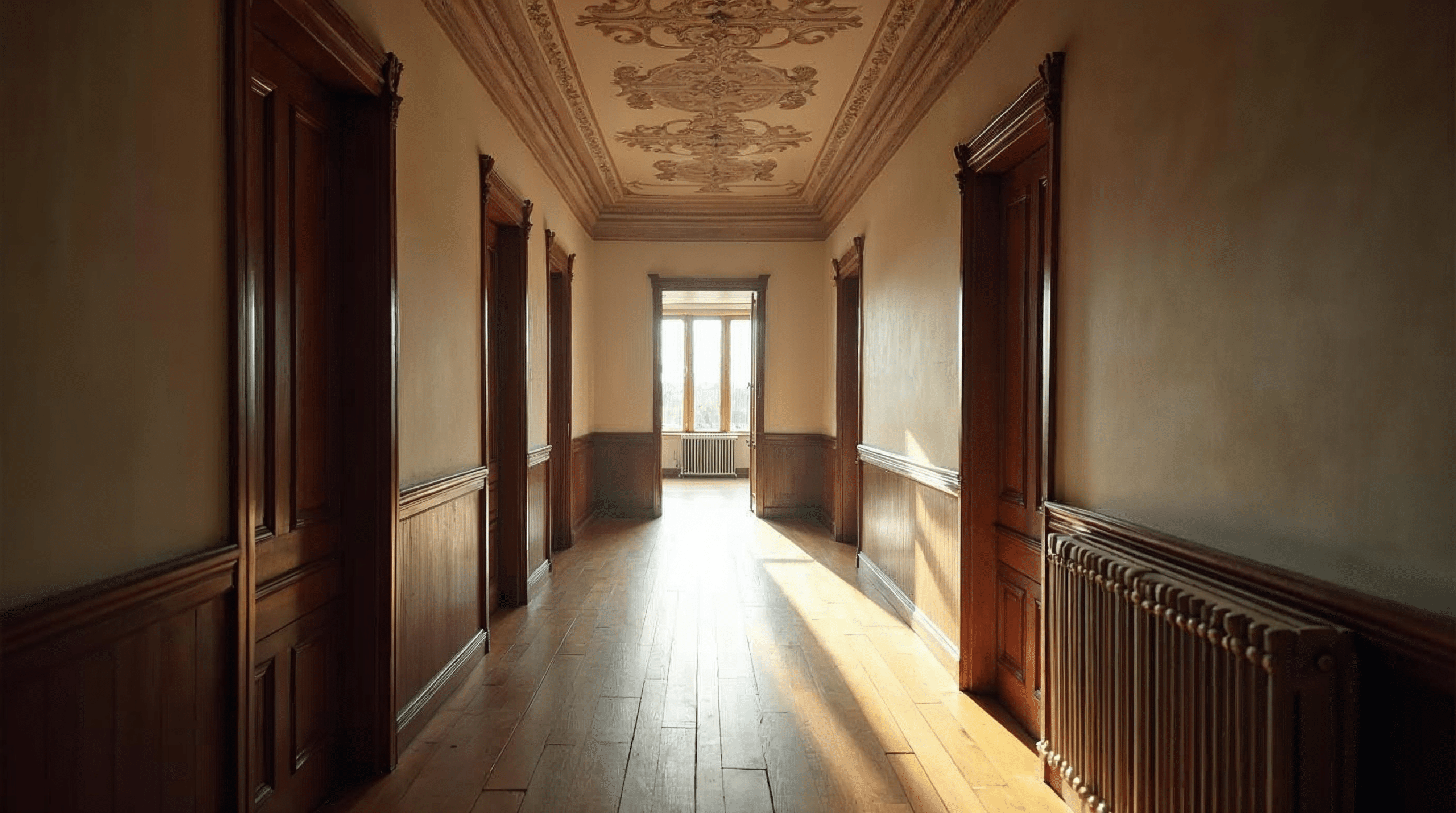 Altbau Flur mit klassischer Raumaufteilung