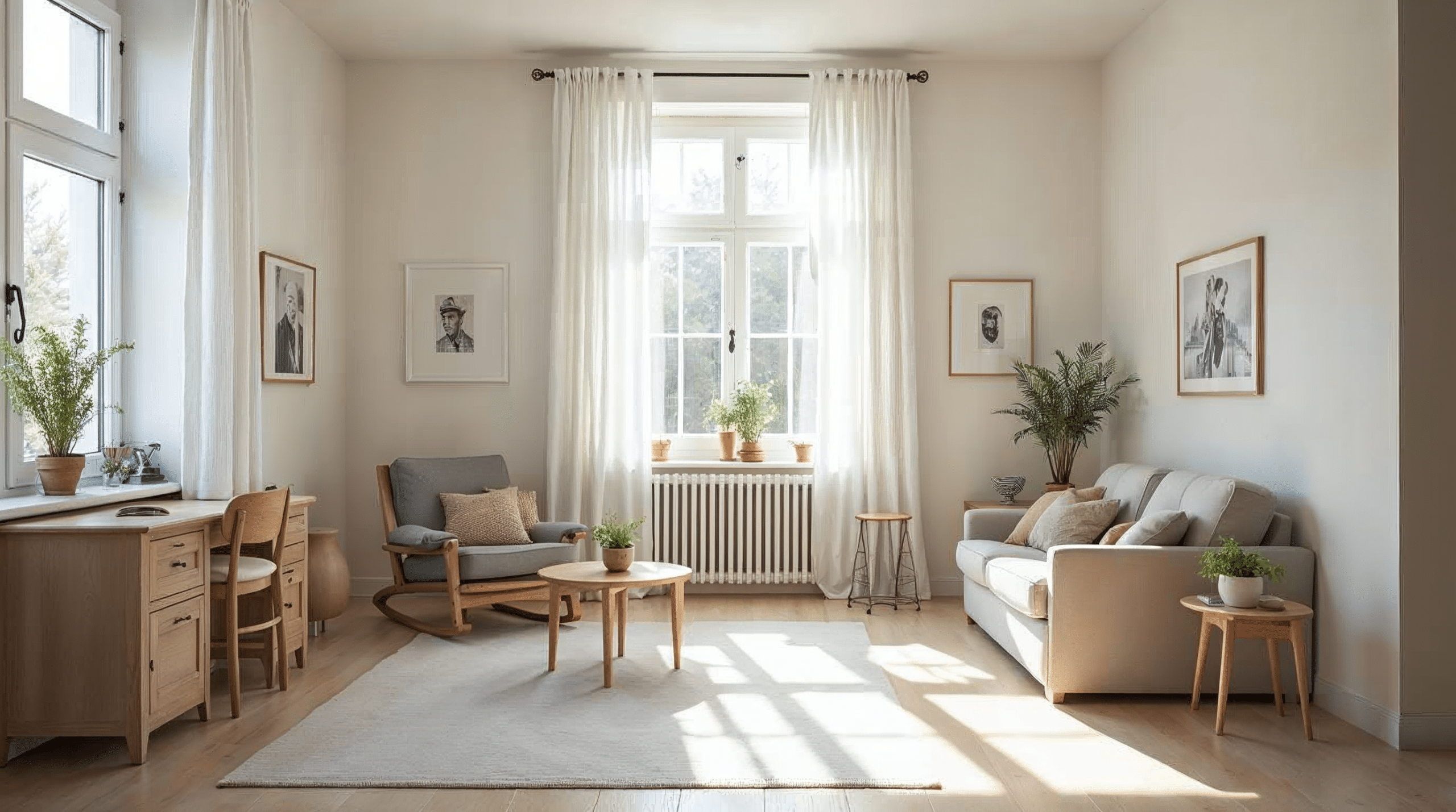 Fertig sanierter Wohnraum nach abgeschlossener Etappe