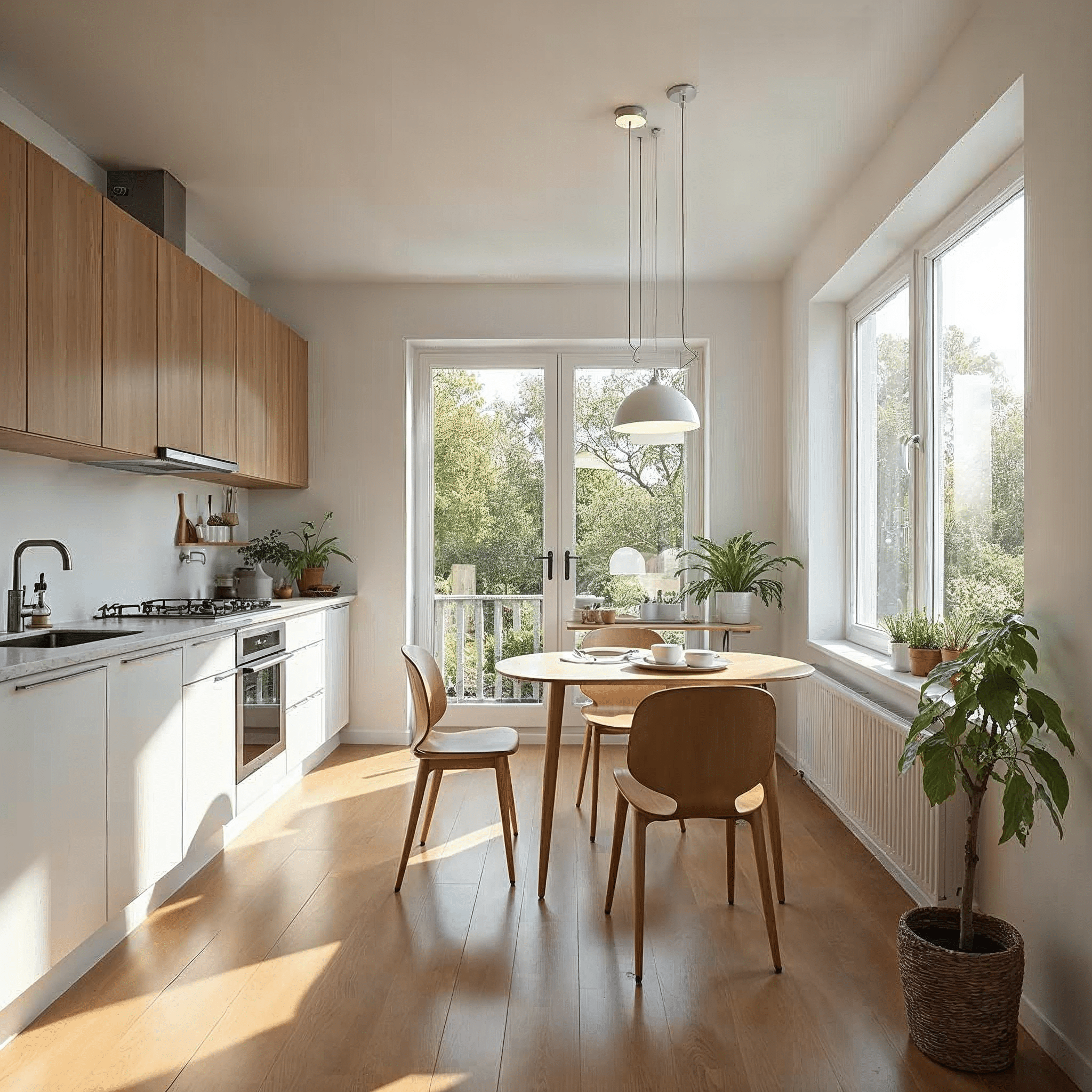 Fertig kernsanierte Küche in einem Reihenhaus in Bremen