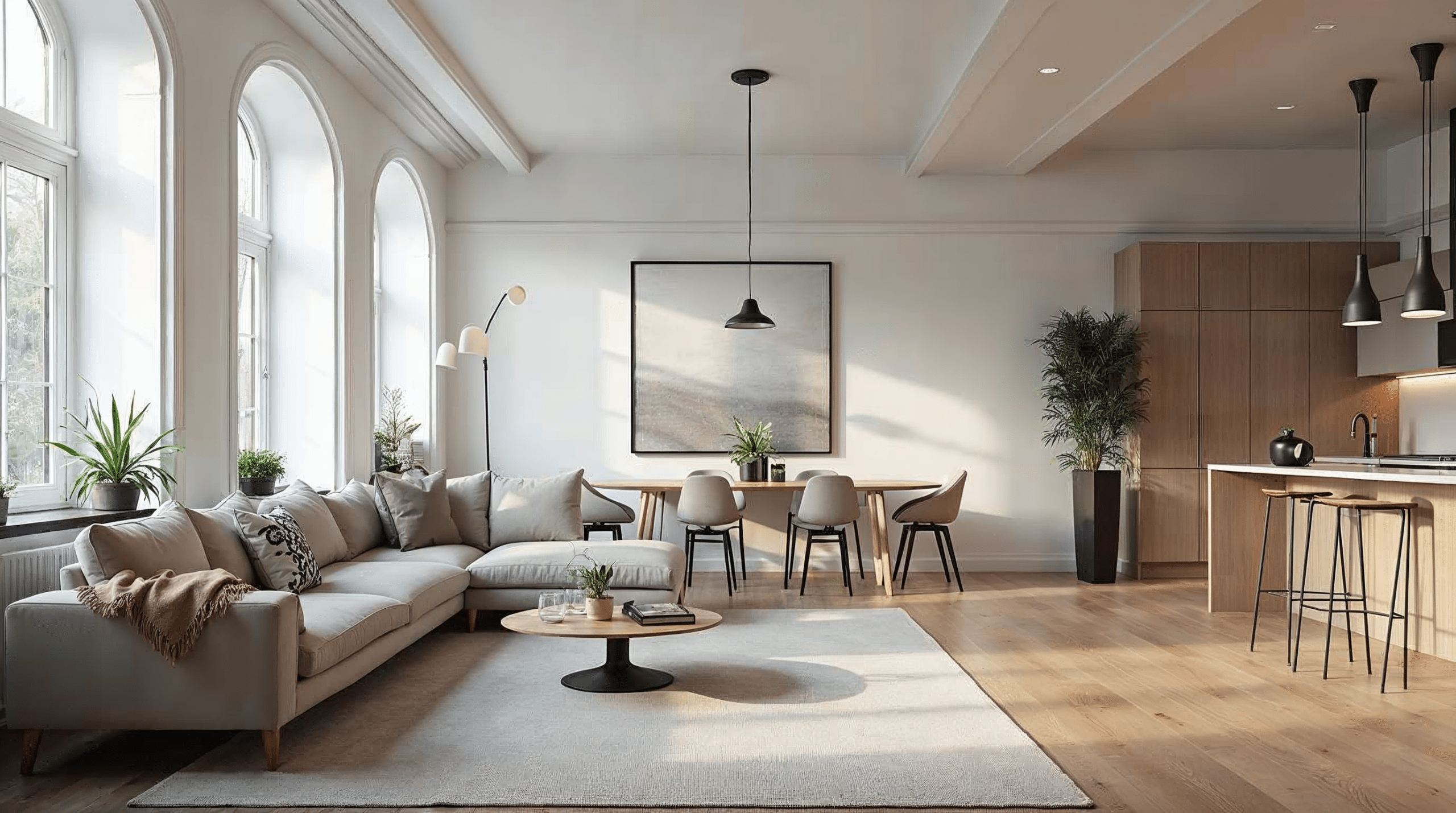 Offener Grundriss im sanierten Altbau