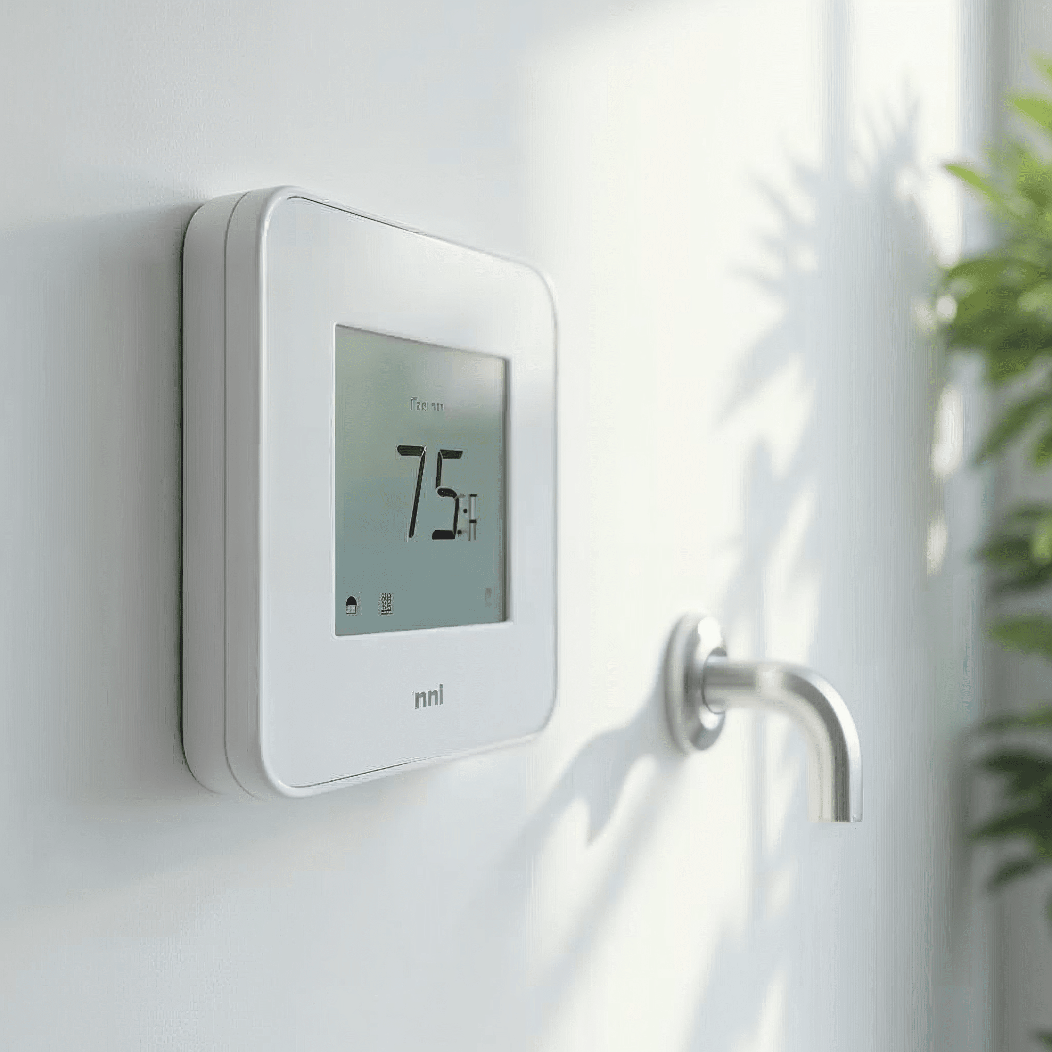 Thermostat fuer elektrische Fussbodenheizung im Bad