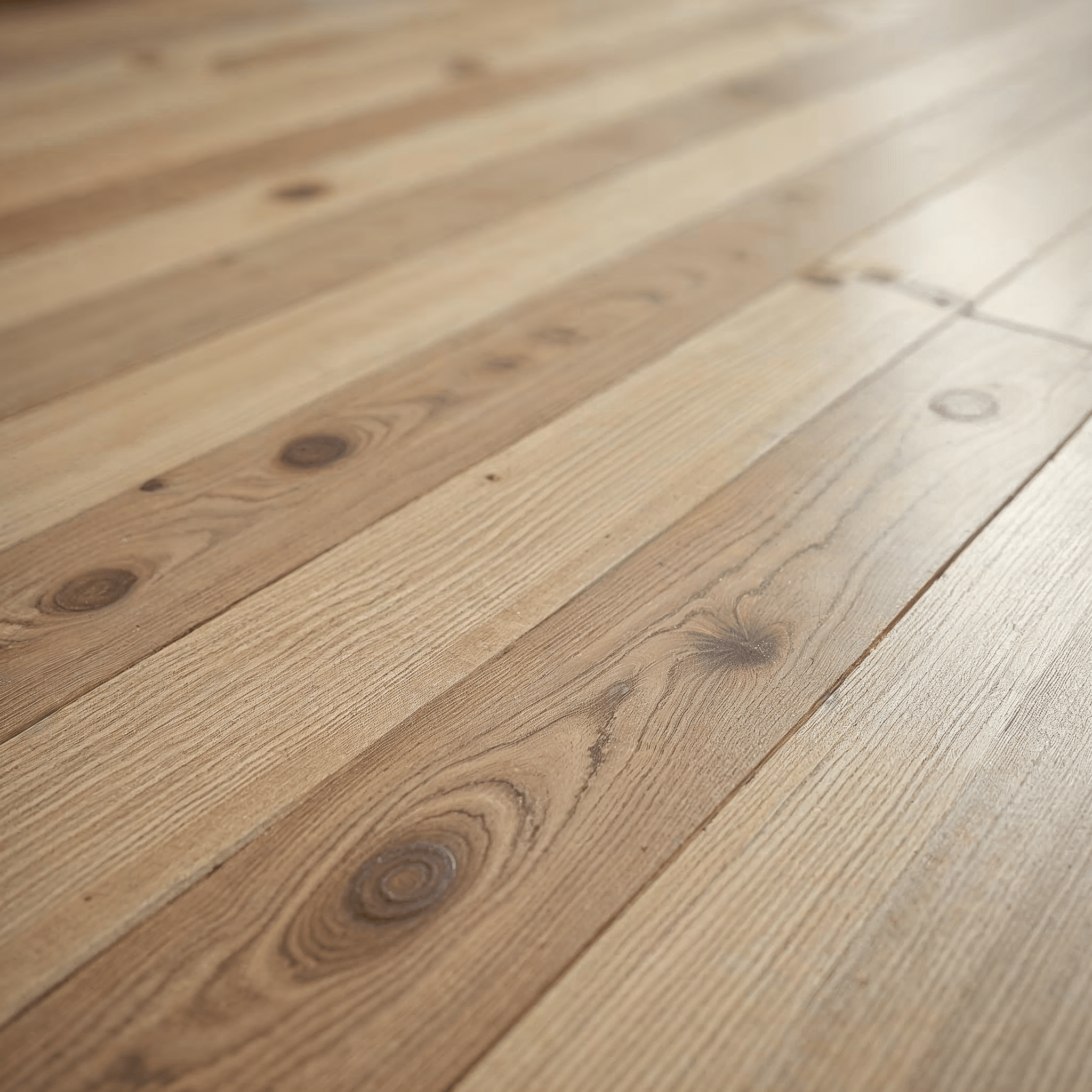 Detailaufnahme eines modernen Vinylbodens in Holzoptik mit Mikrofase