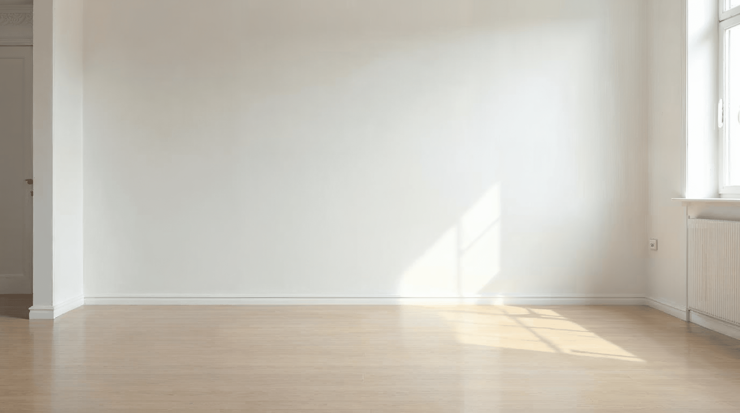 Renovierte leere Mietwohnung bereit für die Vermietung